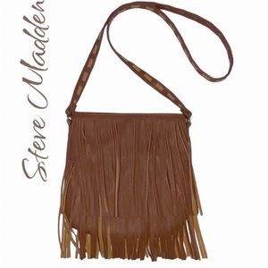STEVE MADDEN SIENA BOHO WESTERN FRINGE CROSSBODY PURSE